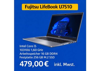 Fujitsu LifeBook U7510 15″6