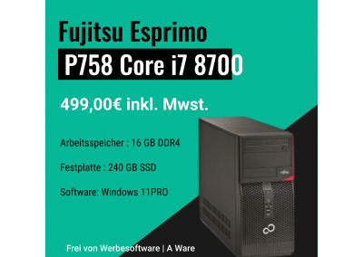 Fujitsu Esprimo P758 Core i7